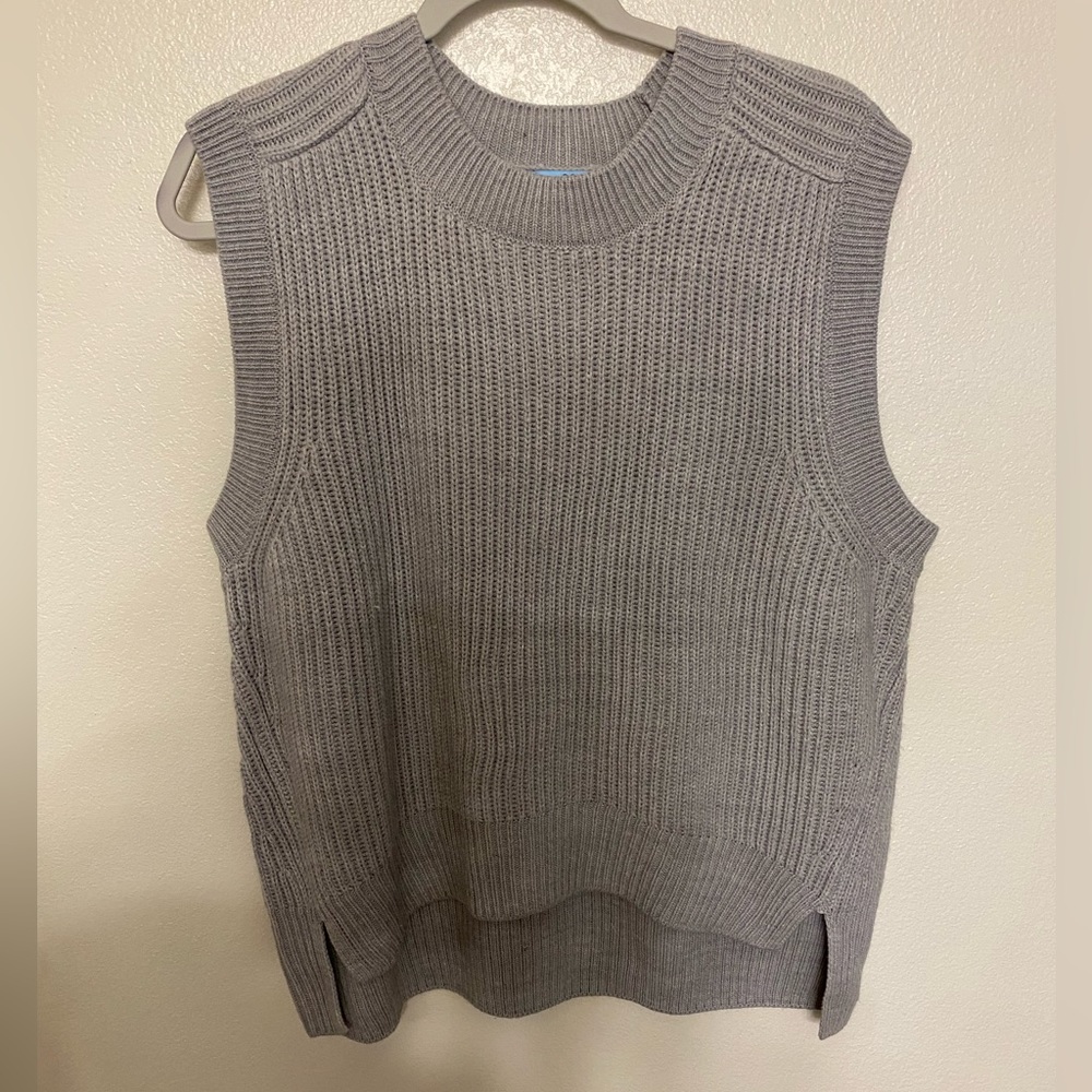 Grey sweater vest